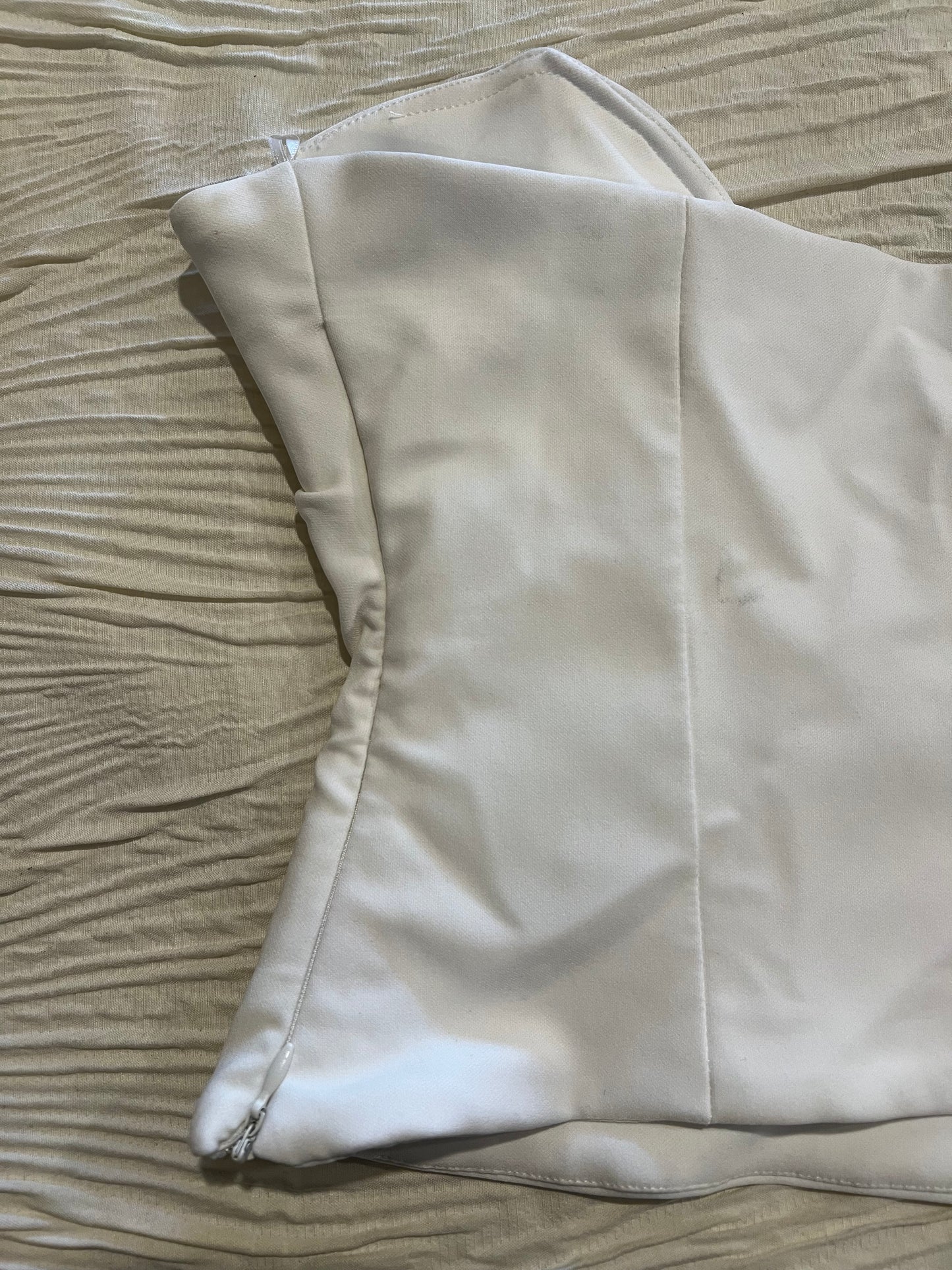 Zara White Sweetheart Top