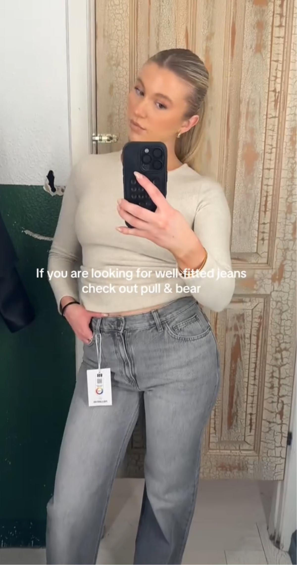 Pull & Bear Straight Leg High Rise