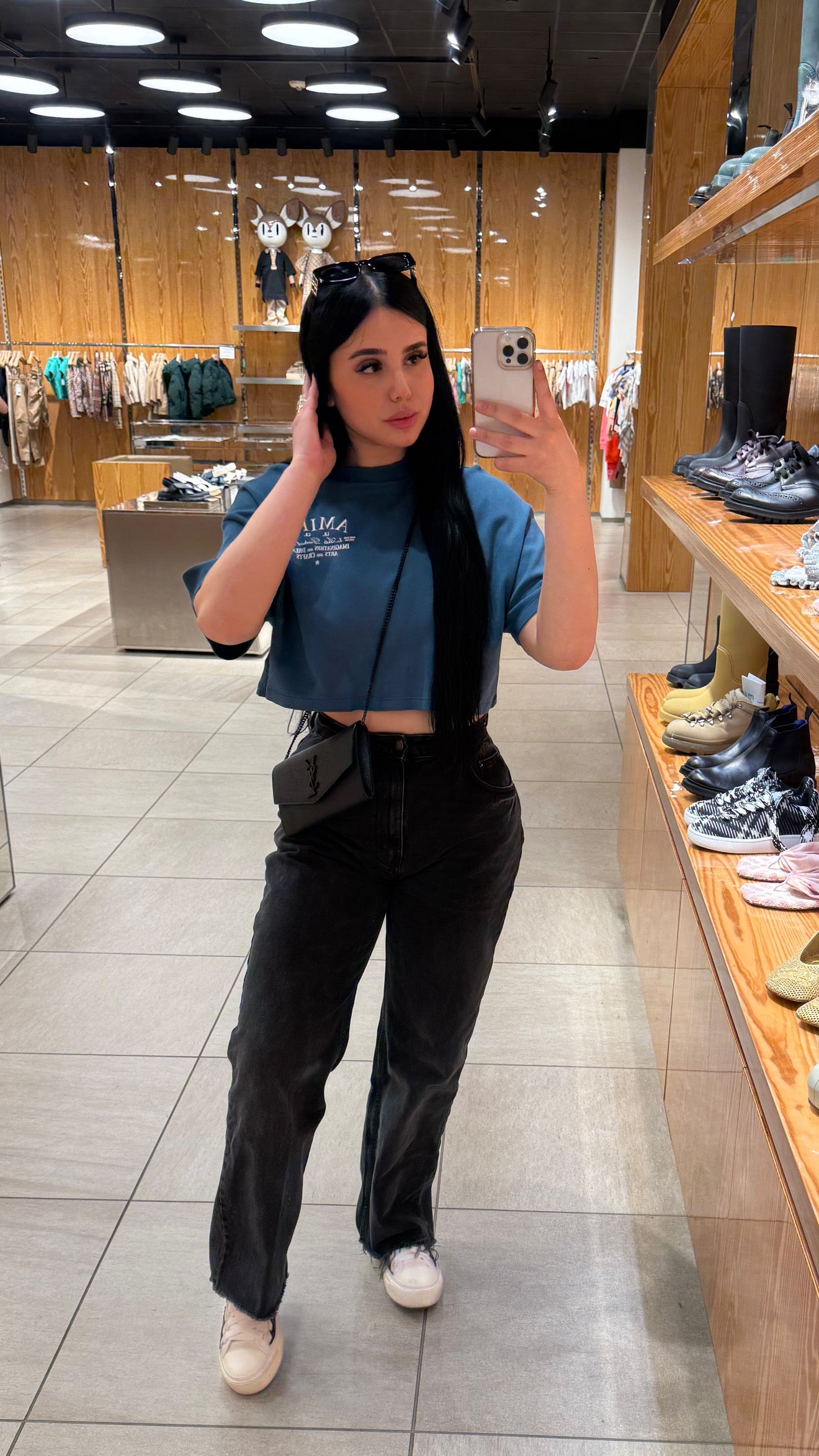 Black Pull & Bear Straight Leg High Rise Jeans