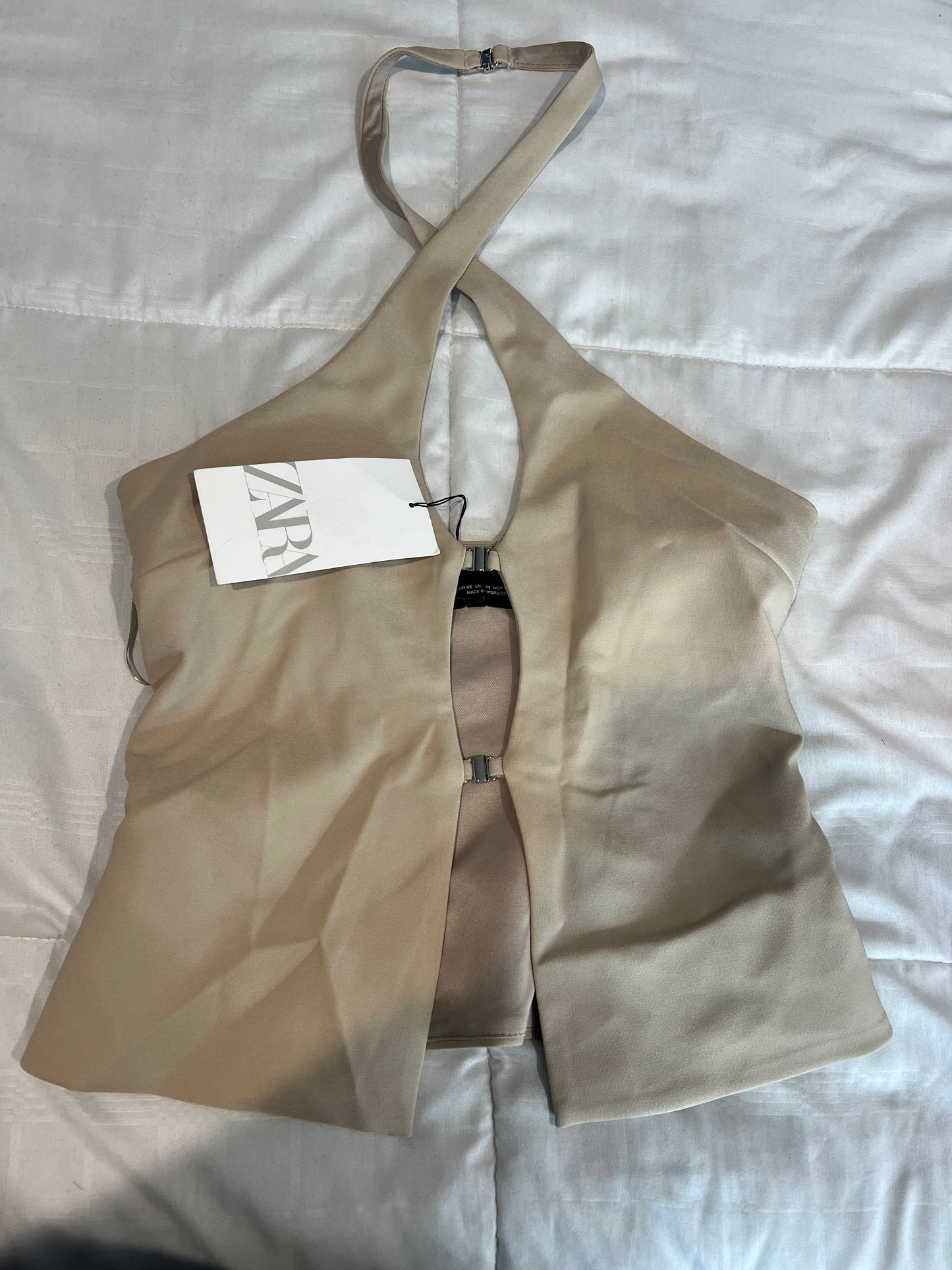 Brown Zara Halter Top