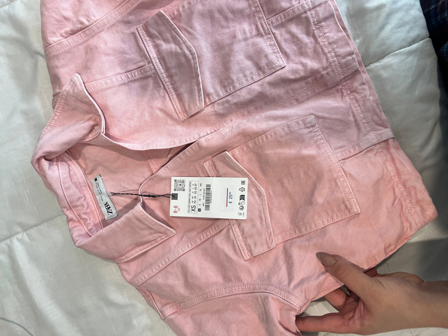 Zara Pink Denim Top