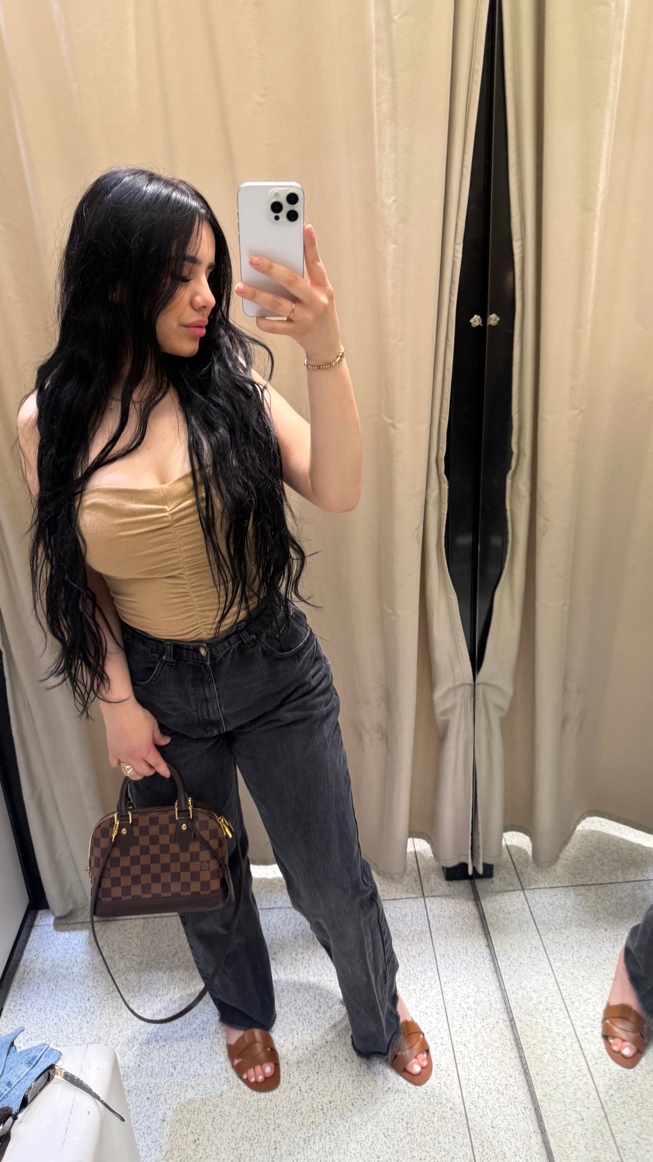 Black Pull & Bear Straight Leg High Rise Jeans