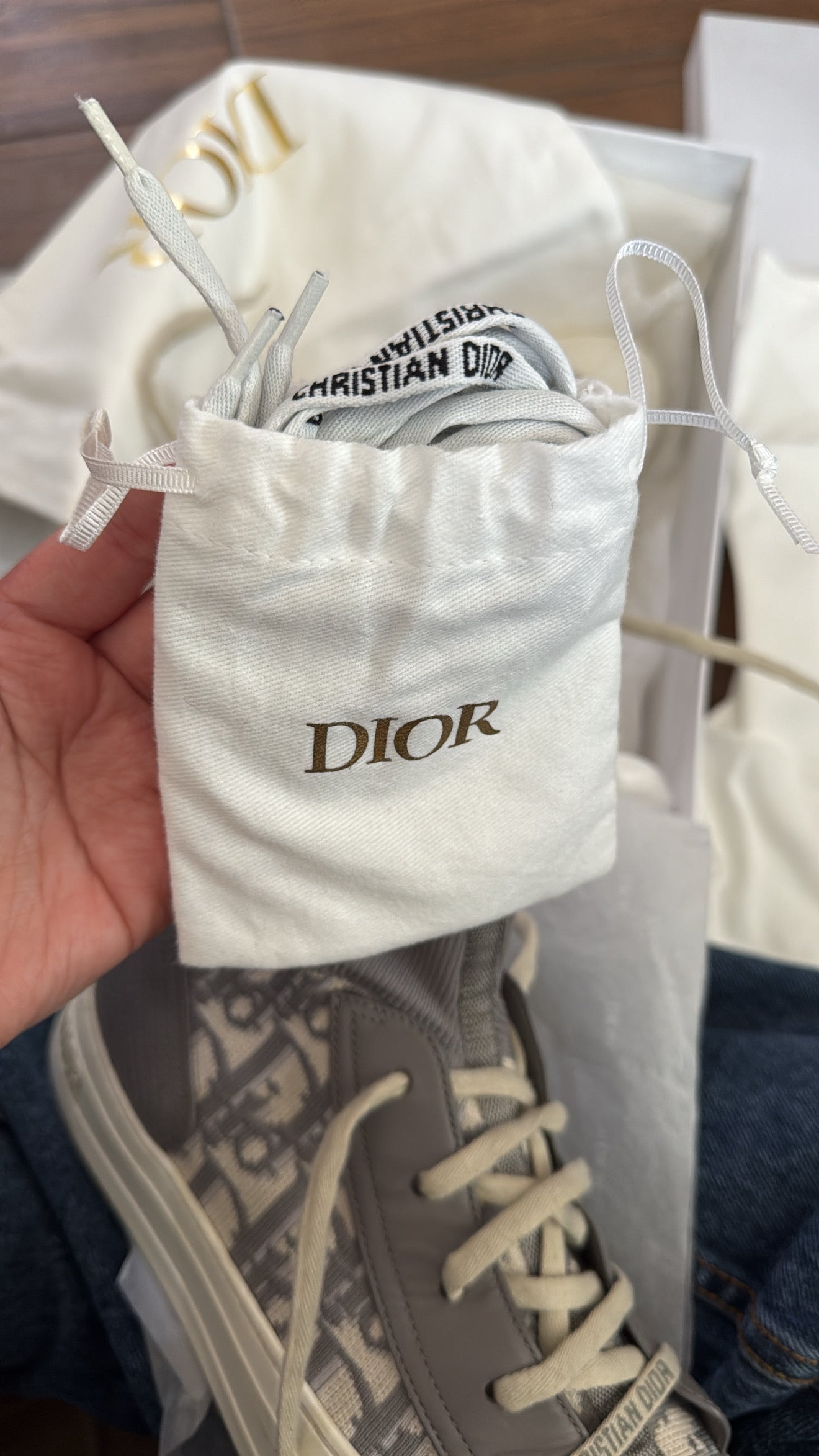 DIOR Walk'n'Dior Technical Oblig HIGH TOP Sneakers, 37.5UE (7.5)US