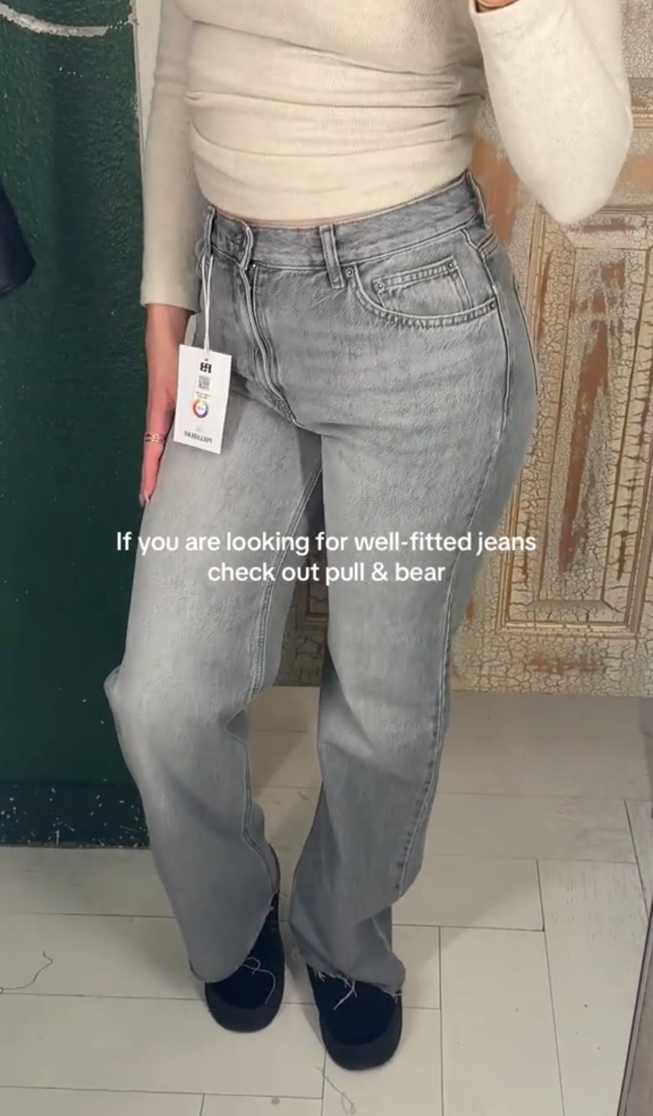 Pull & Bear Straight Leg High Rise