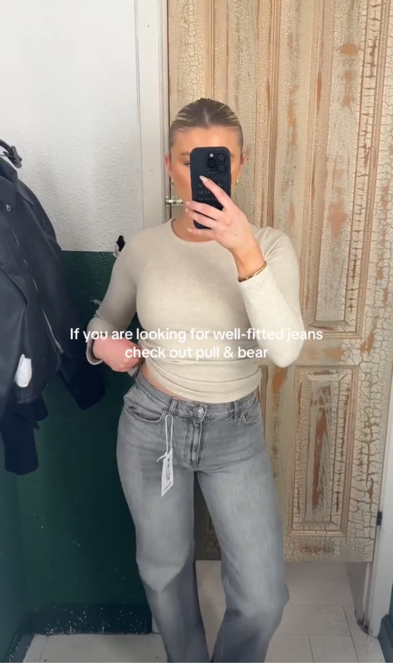 Pull & Bear Straight Leg High Rise