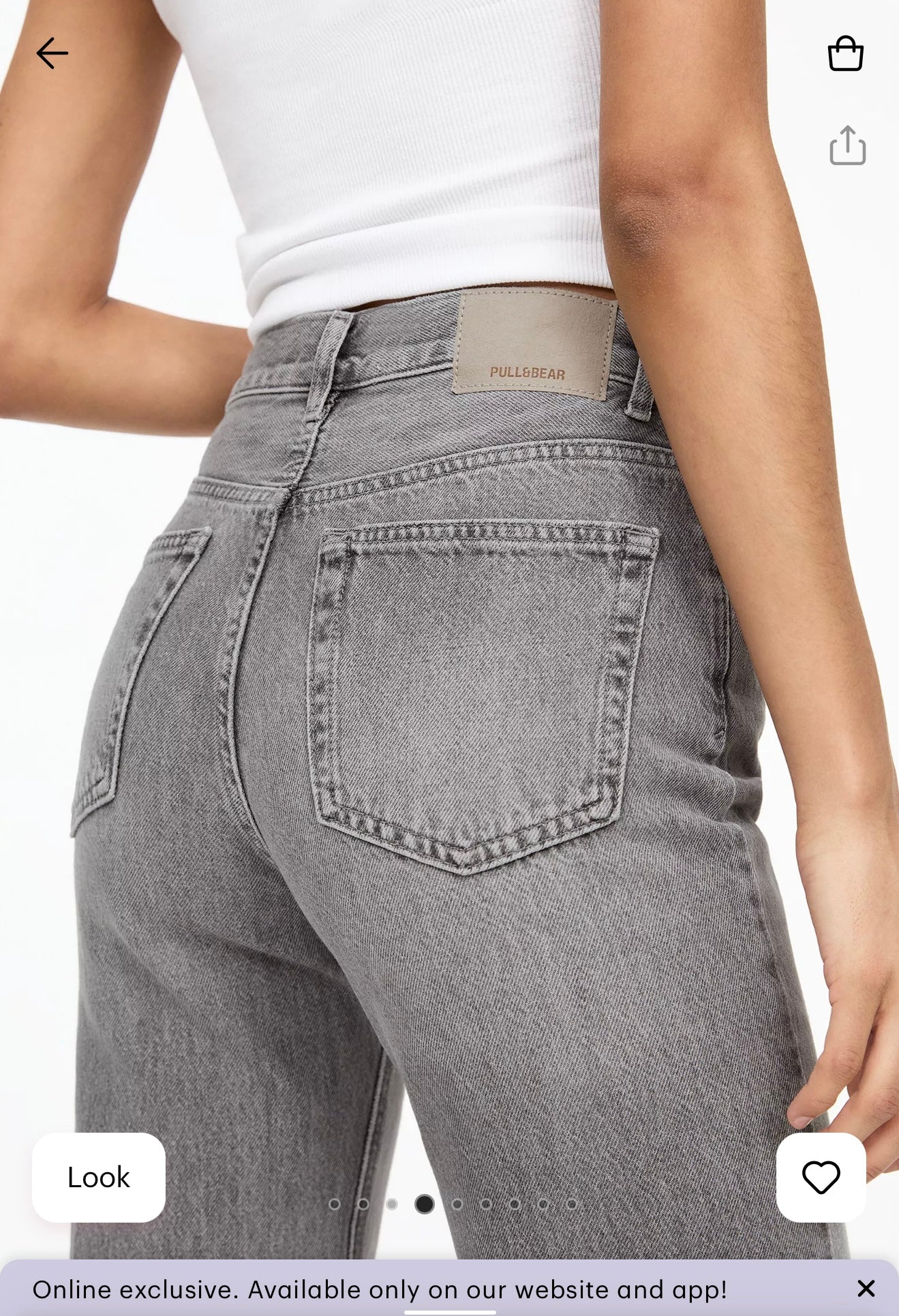 Pull & Bear Straight Leg High Rise