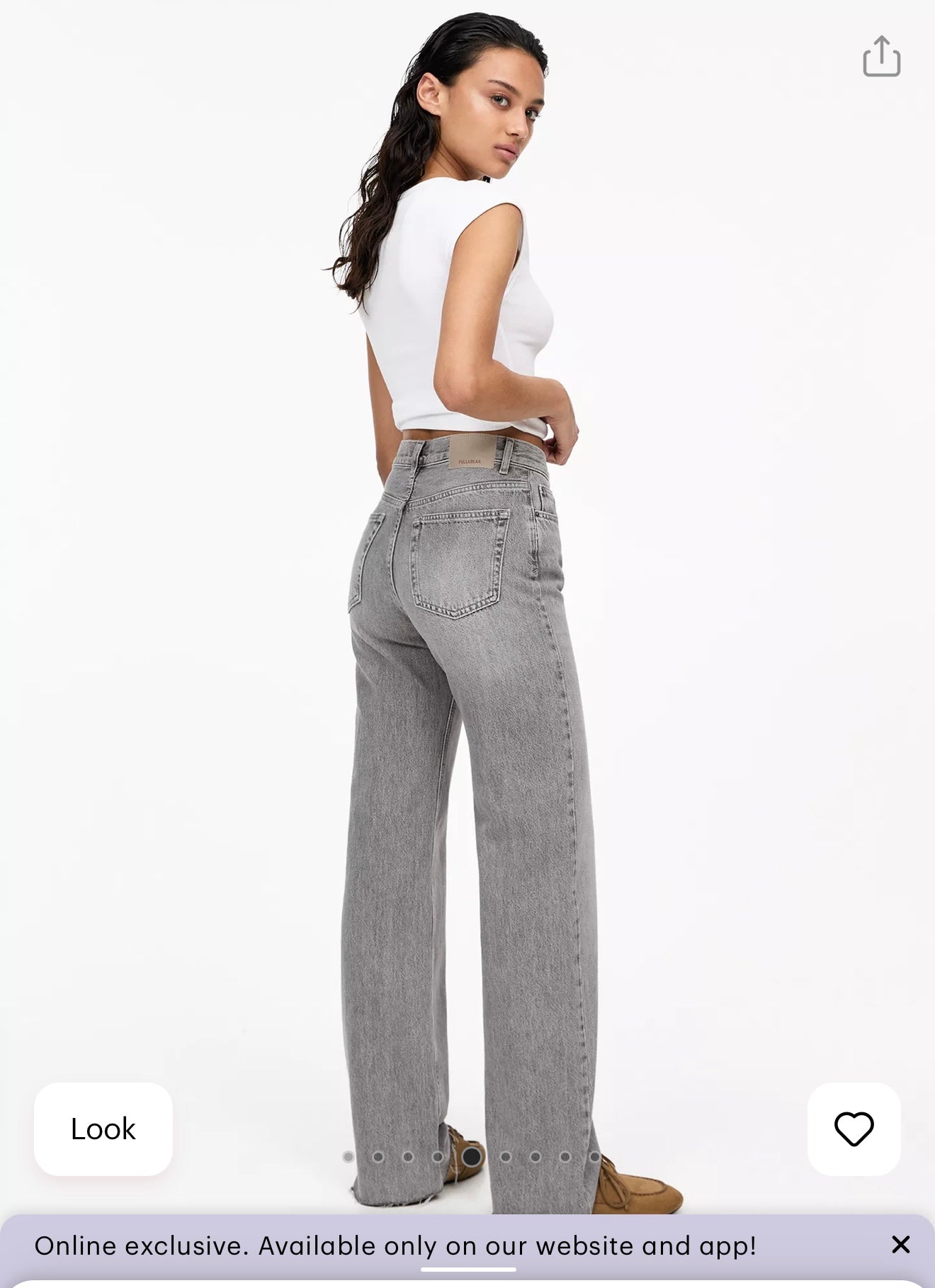 Pull & Bear Straight Leg High Rise