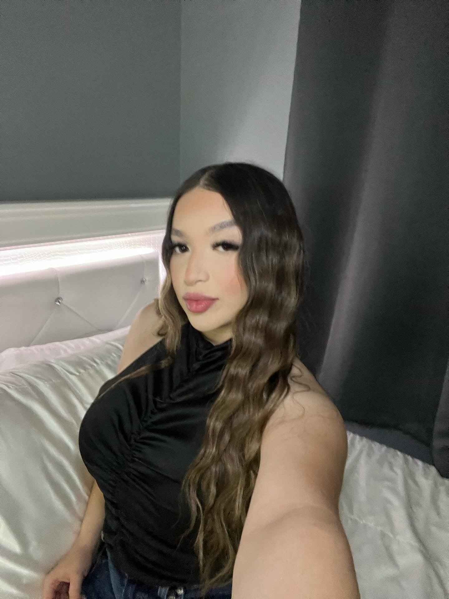Satin Night Out Rouched Top
