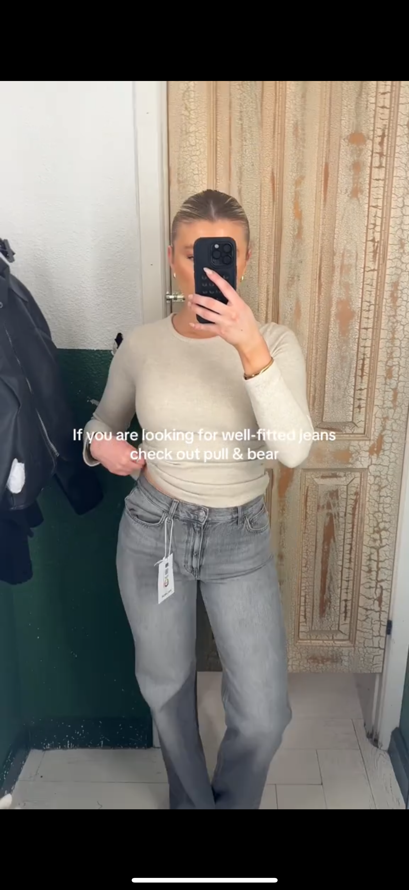Pull & Bear Straight Leg High Rise