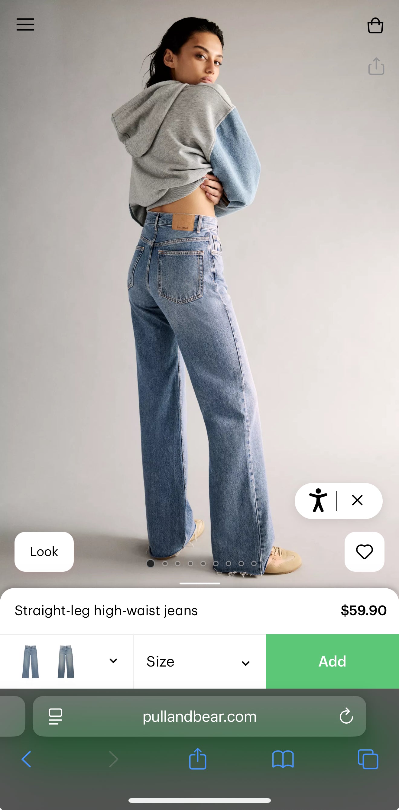 Pull and Bear Straigt High Rise Jeans