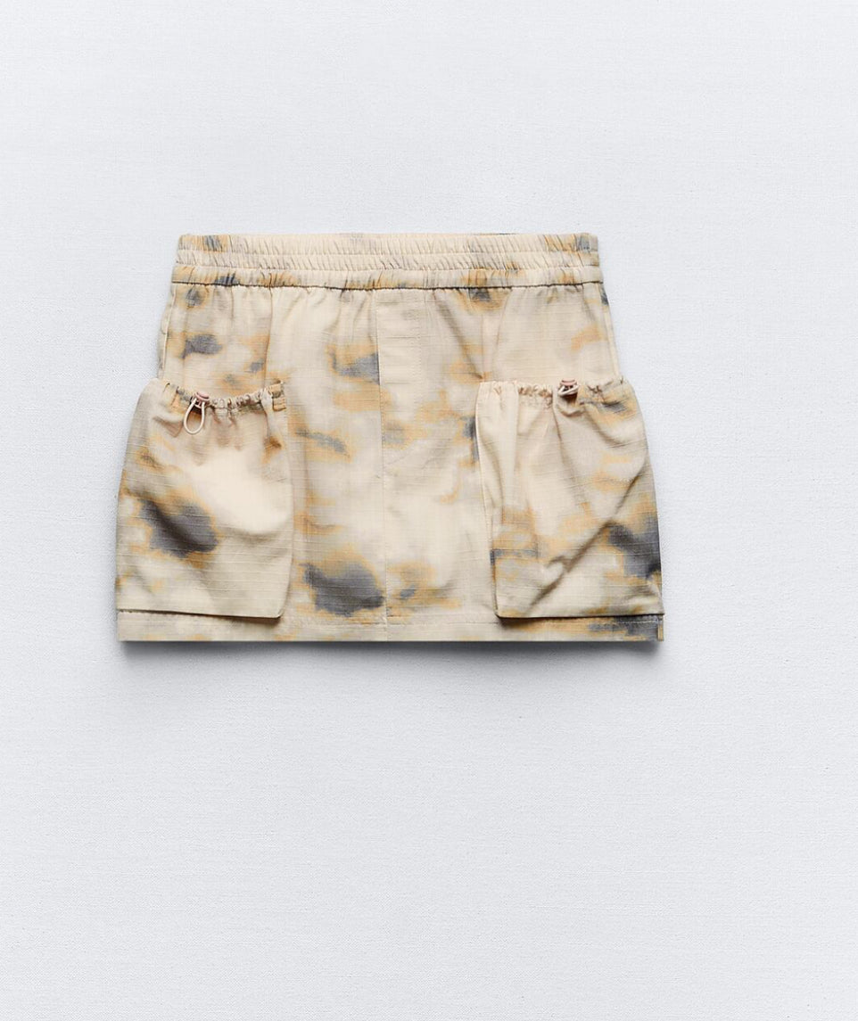 Zara Camo Mini Skirt