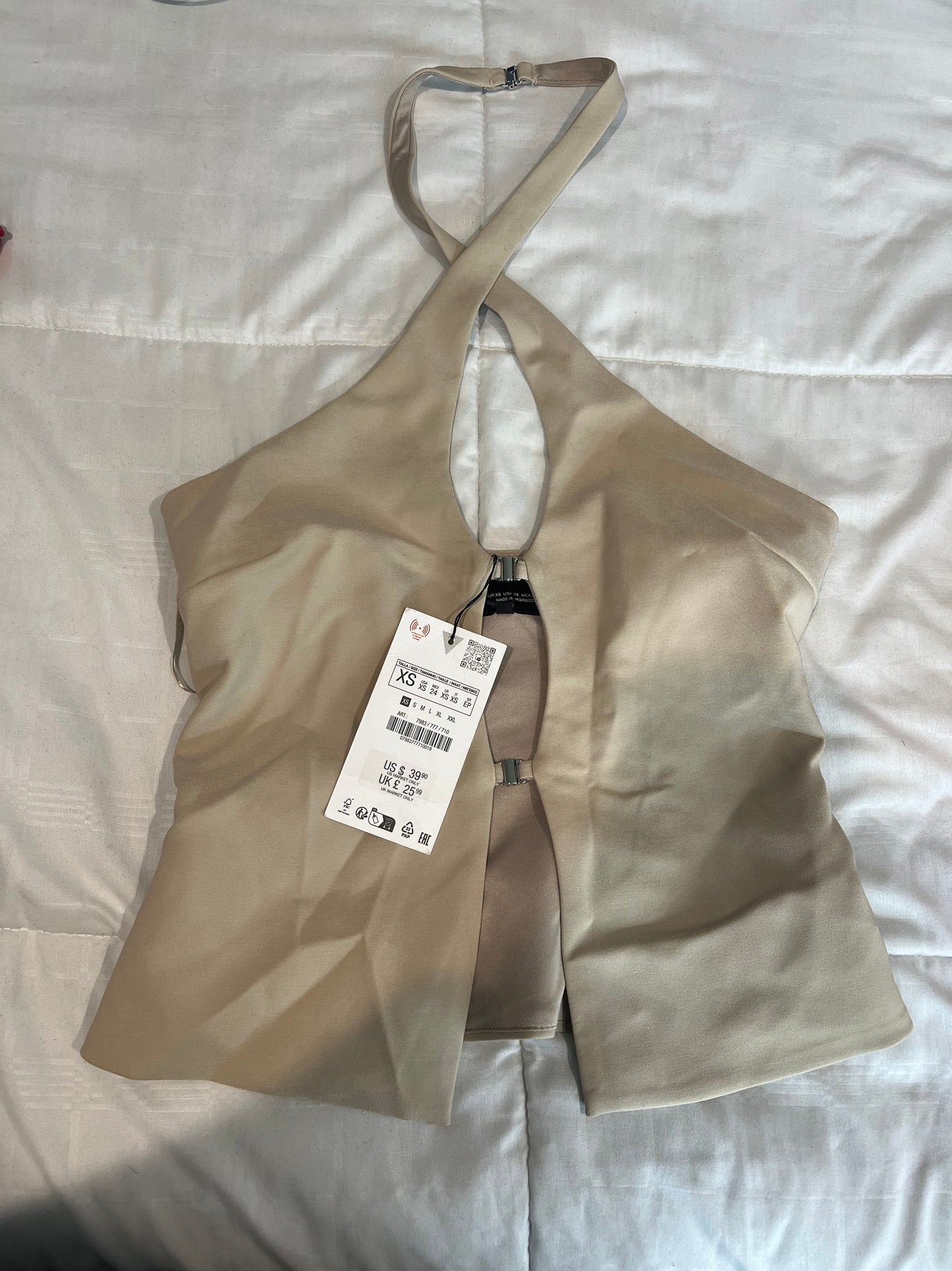 Brown Zara Halter Top