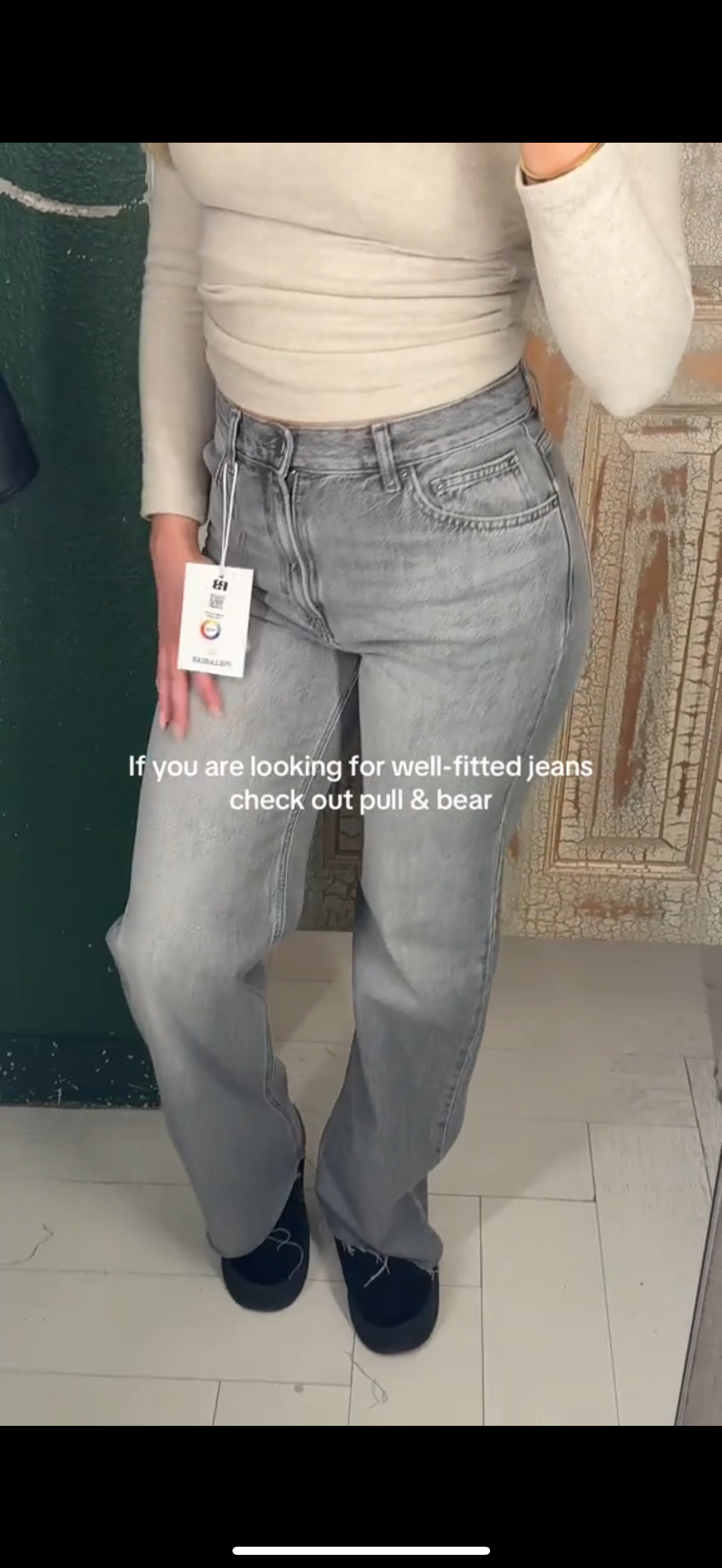 Pull & Bear Straight Leg High Rise
