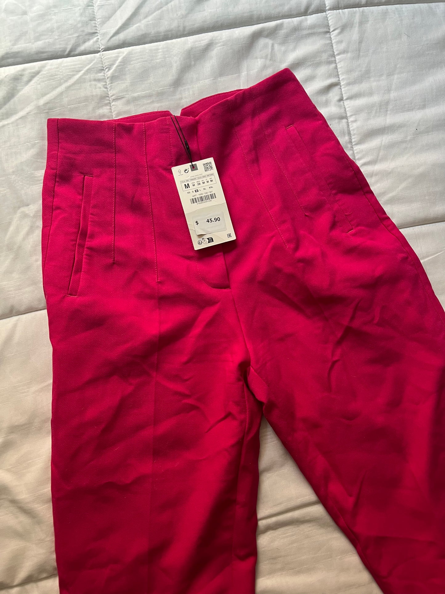 Pink Zara Dressing Pants