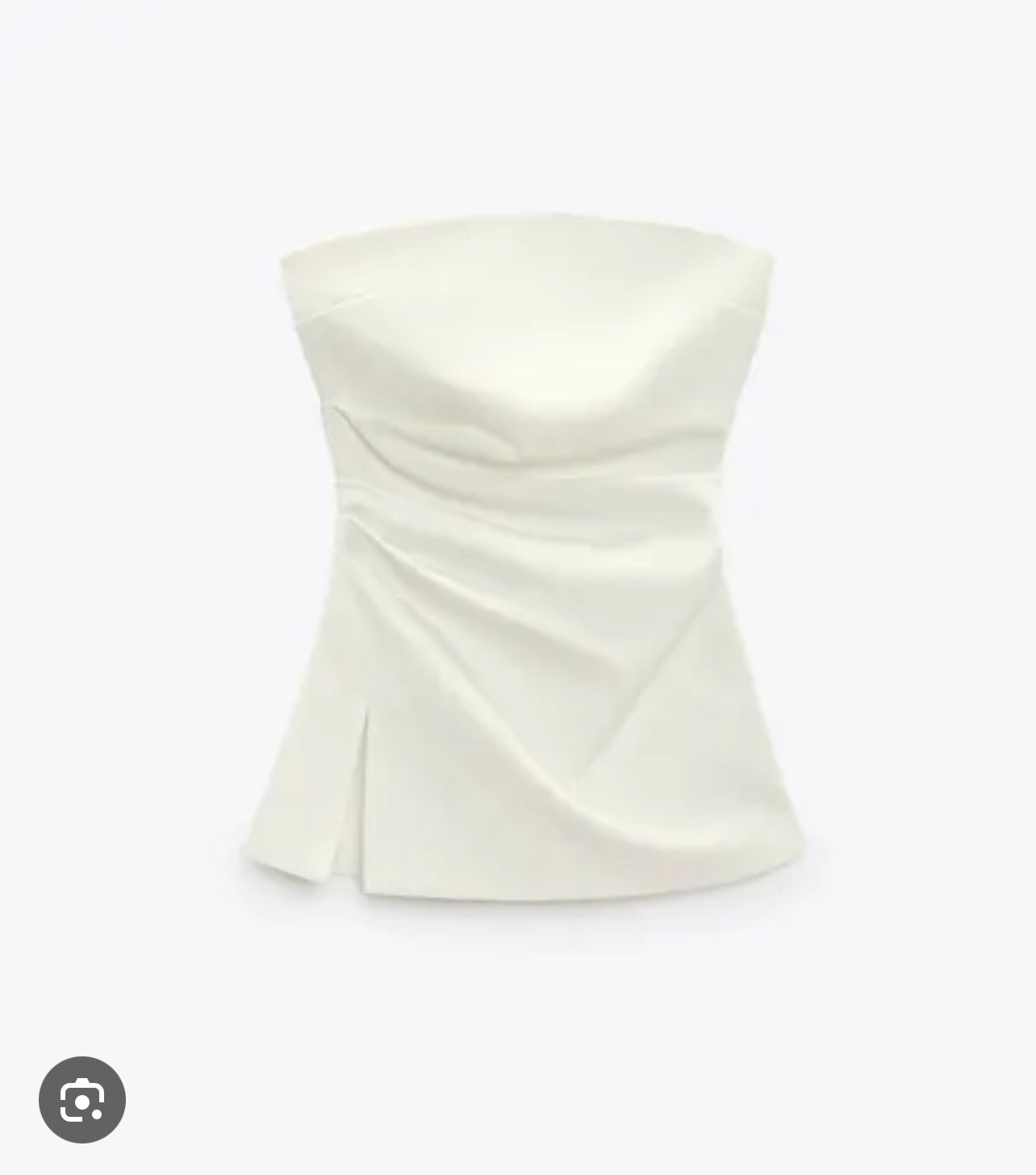 Zara White Cut Out Top