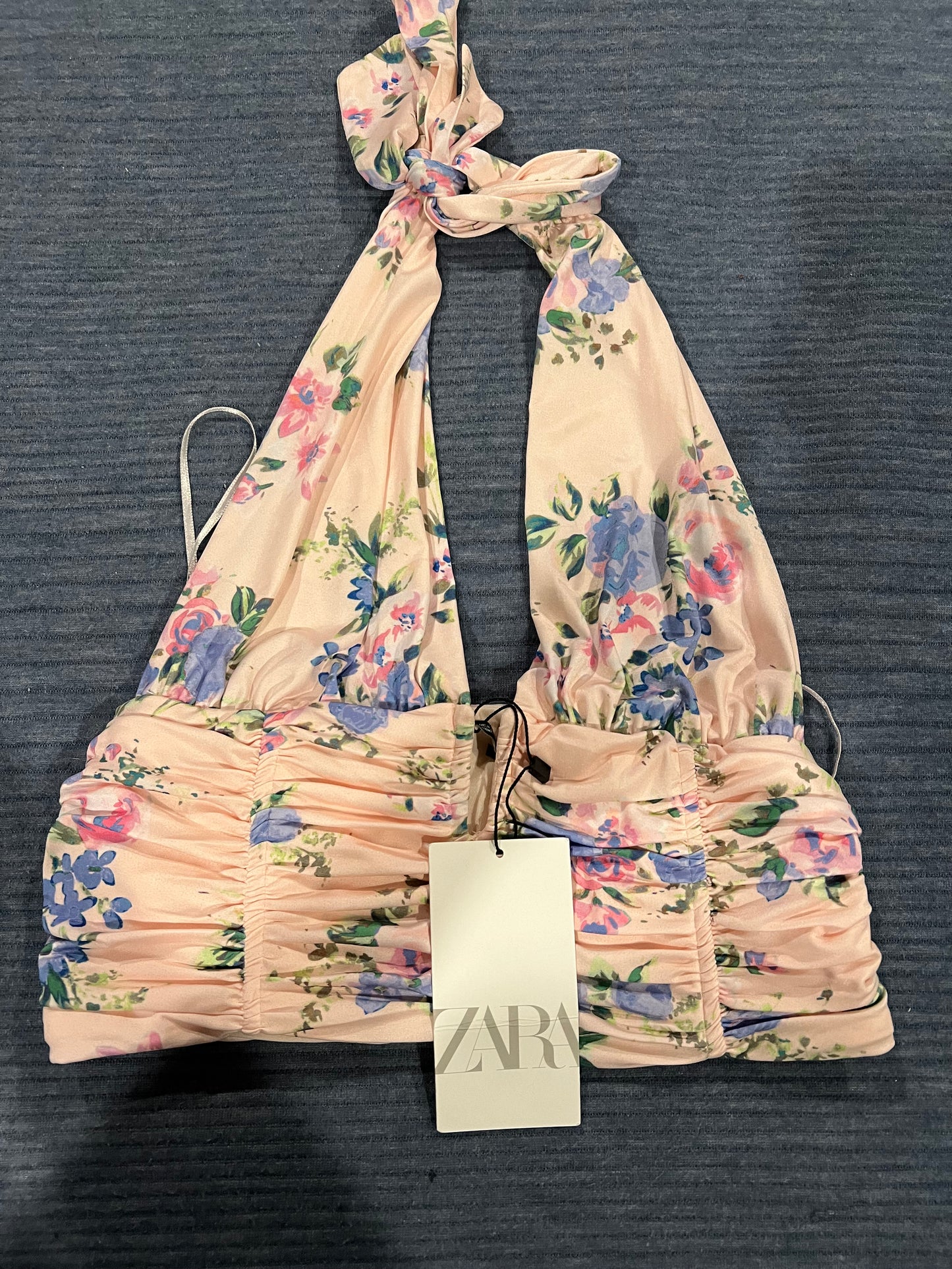 Pink Floral Zara Halter Top