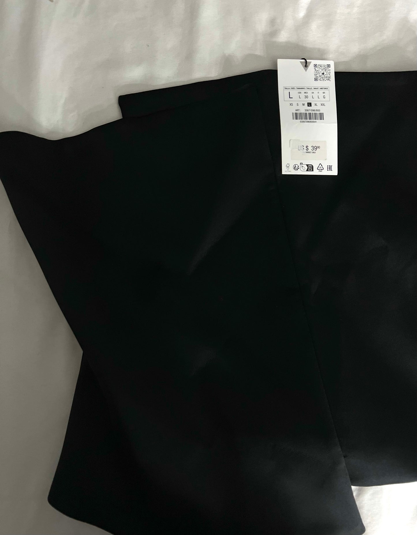 Zara Assymetrical Satin Top