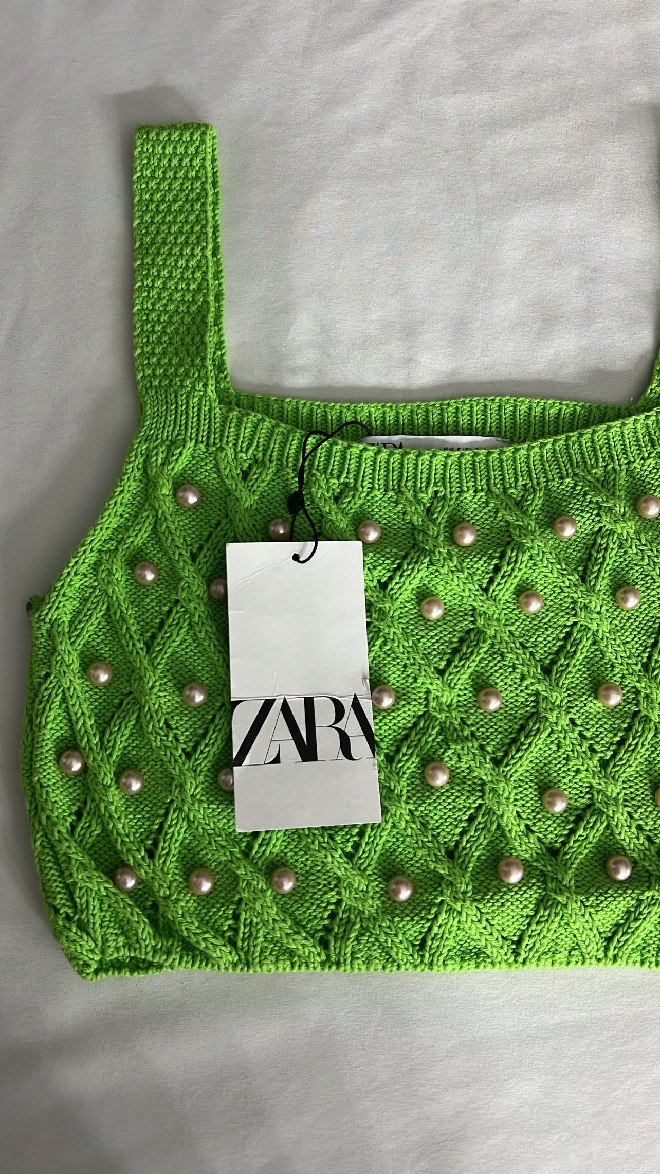 Zara Green Knit Top