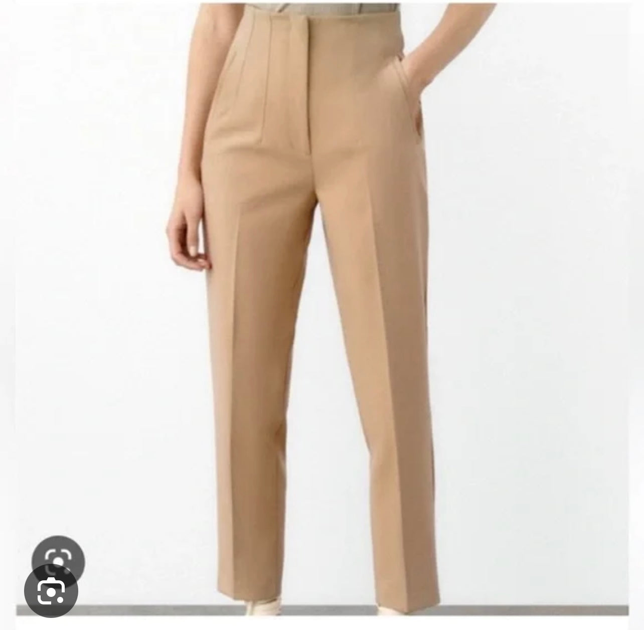 Zara Light Brown Dressing Pants