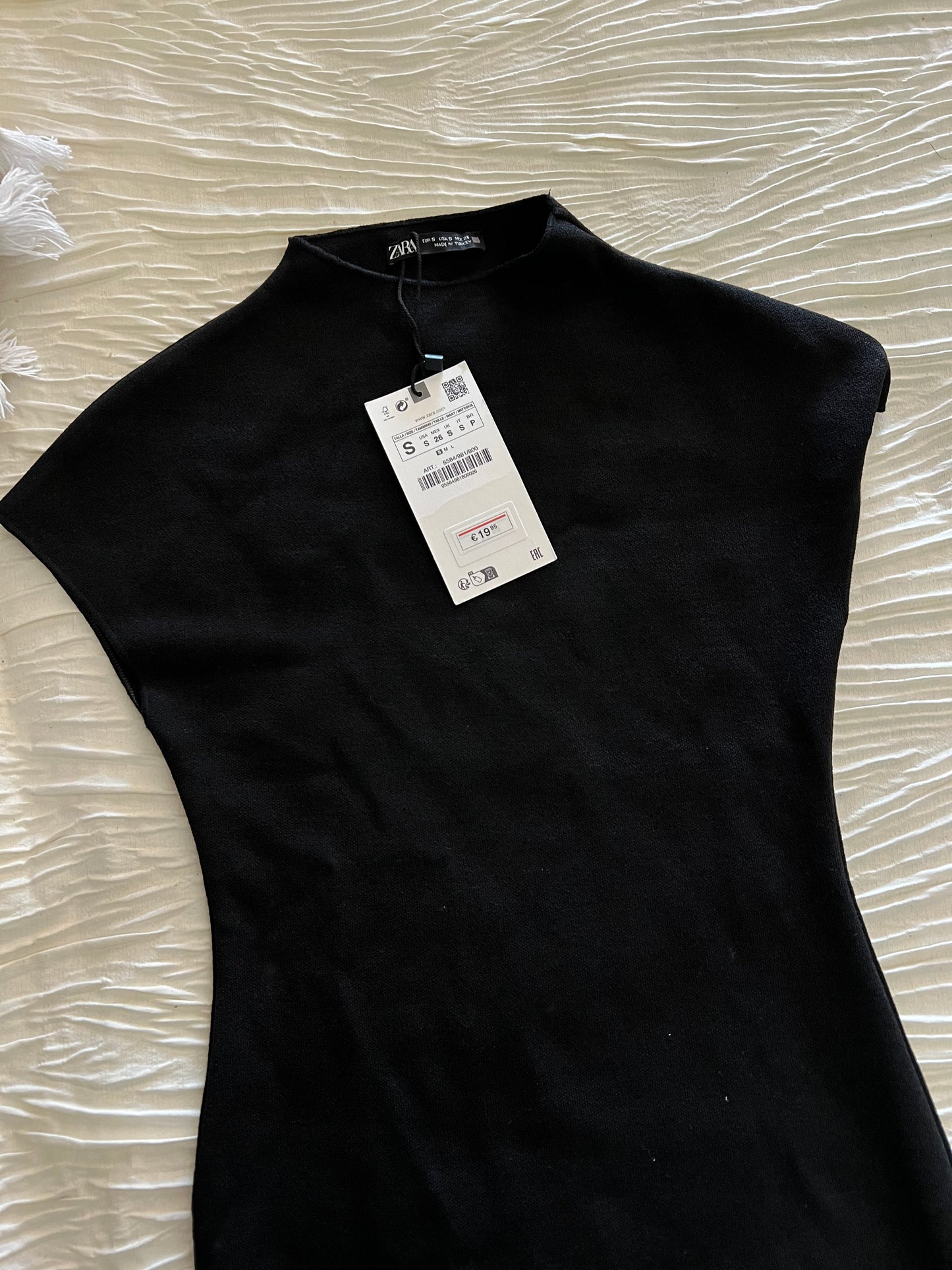 Zara Black Knit Body Dress