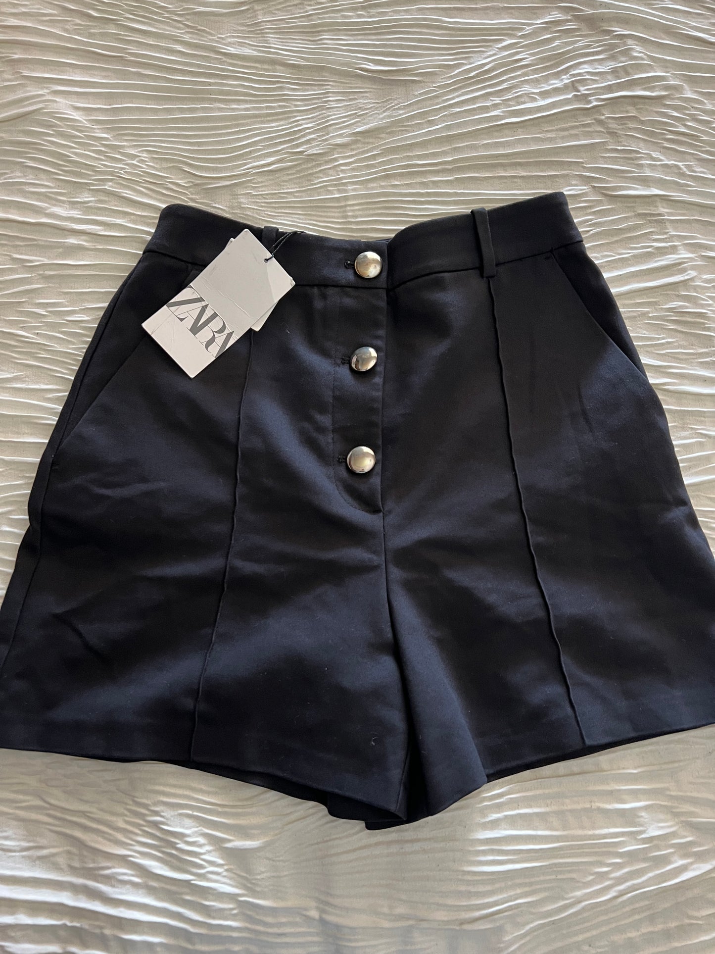 Zara Black High Wasted Shorts