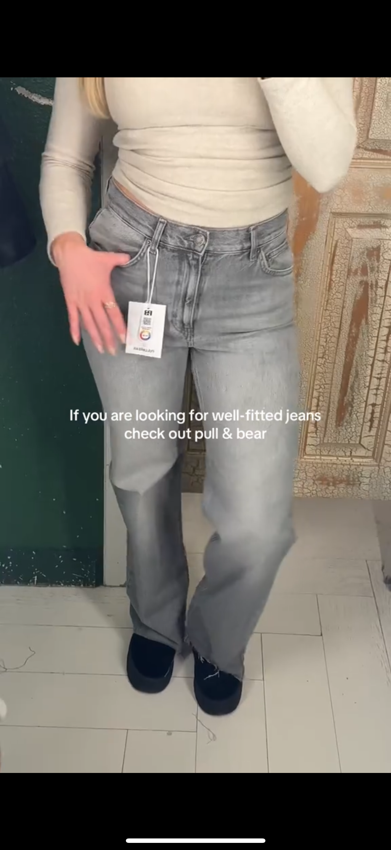 Pull & Bear Straight Leg High Rise