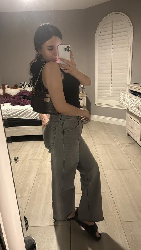 Pull & Bear Straight Leg High Rise