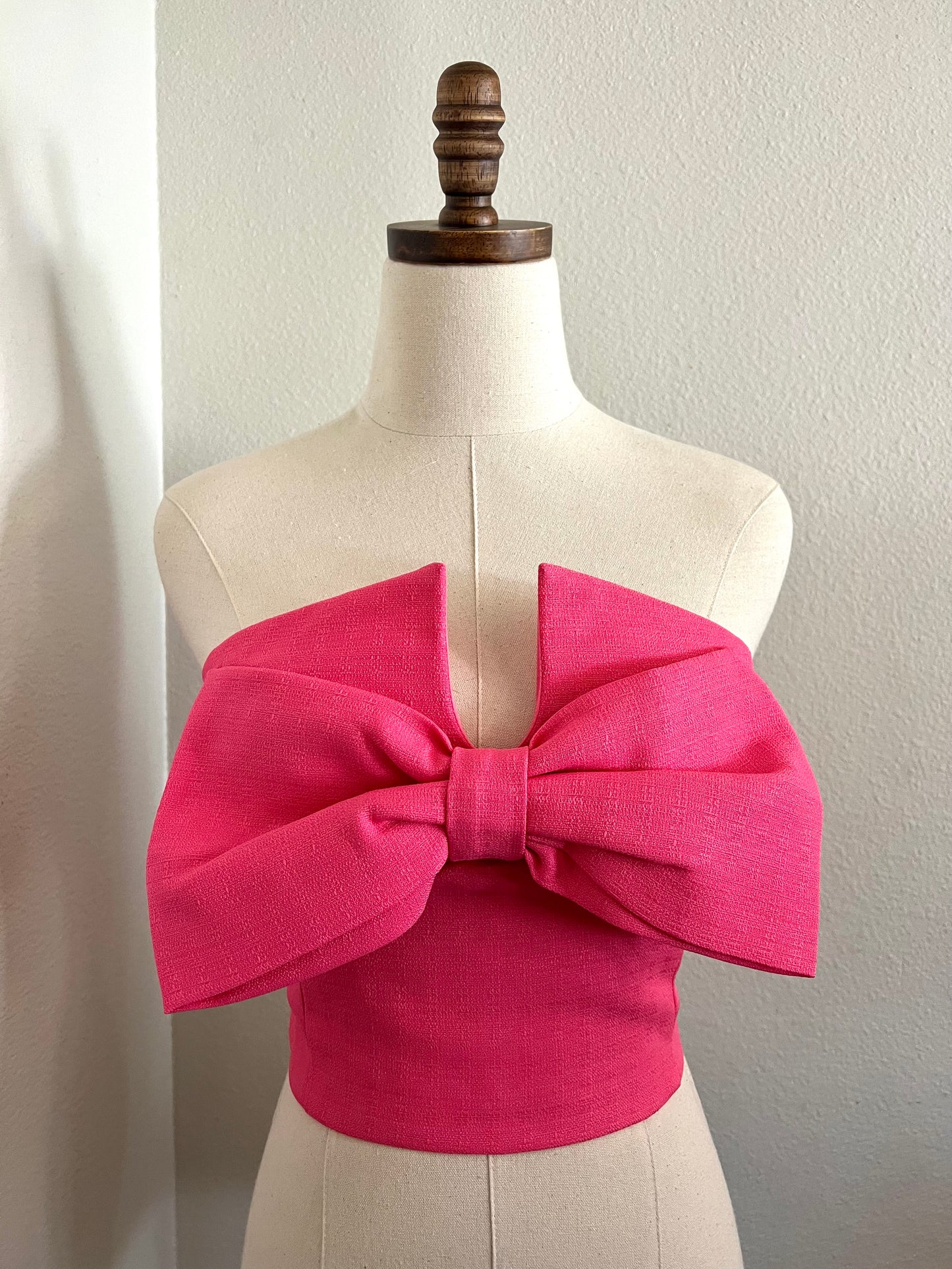 Pink Tube Bow Top