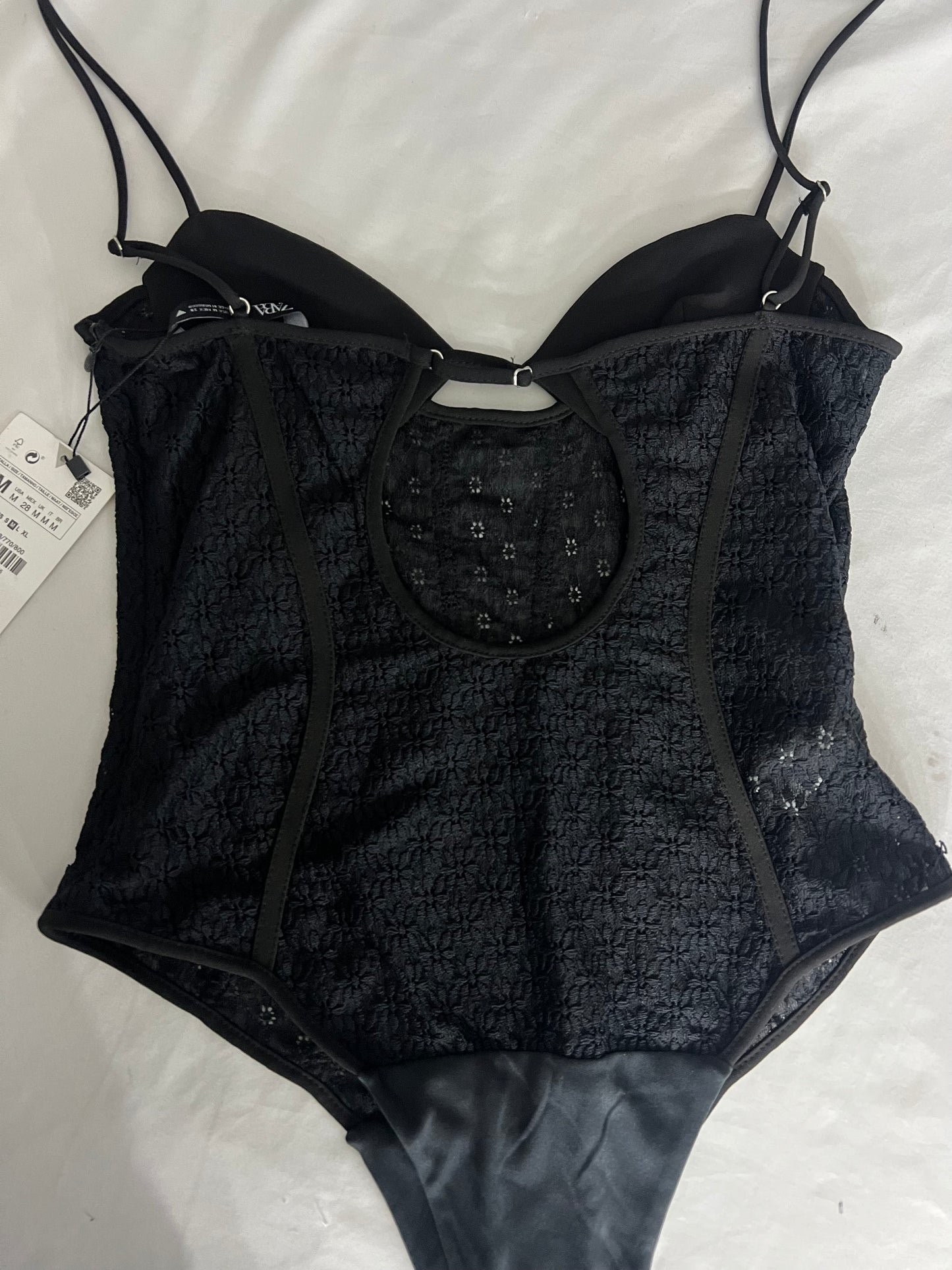 Black Lace Zara Body Suit