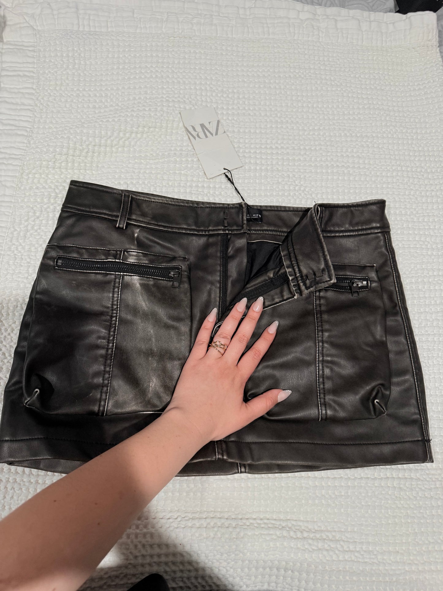 Zara Leather Skirt