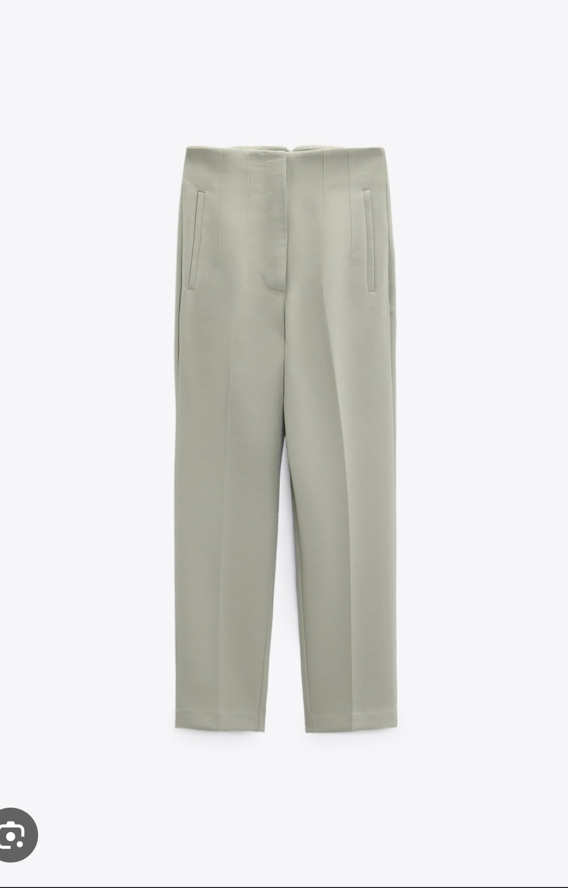 Zara Olive Light Green Dressing Pants