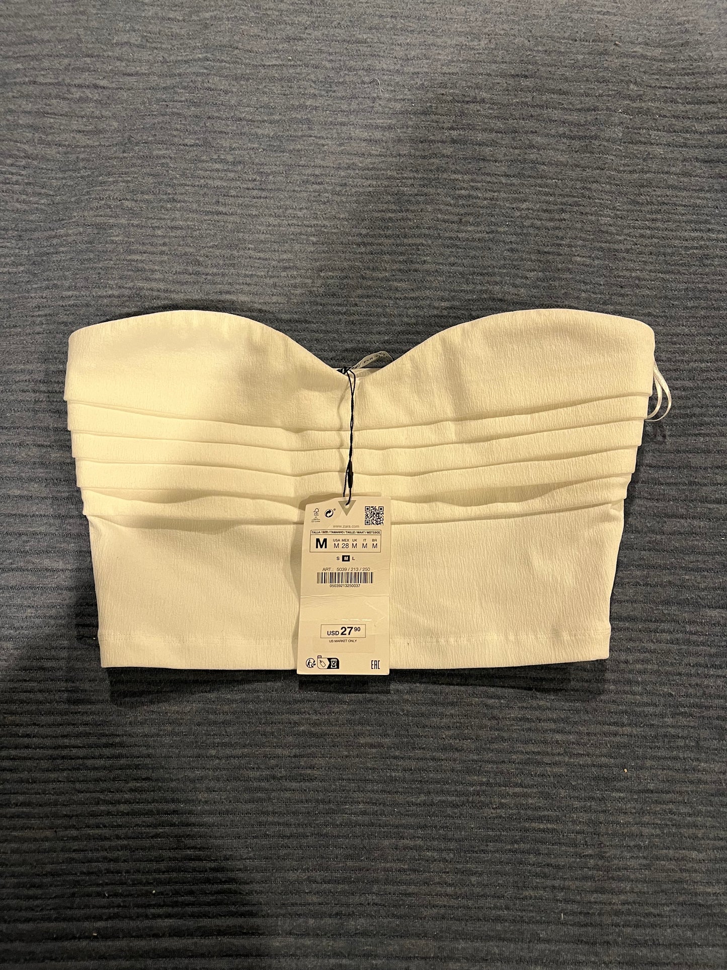 Zara Sweetheart Line Top