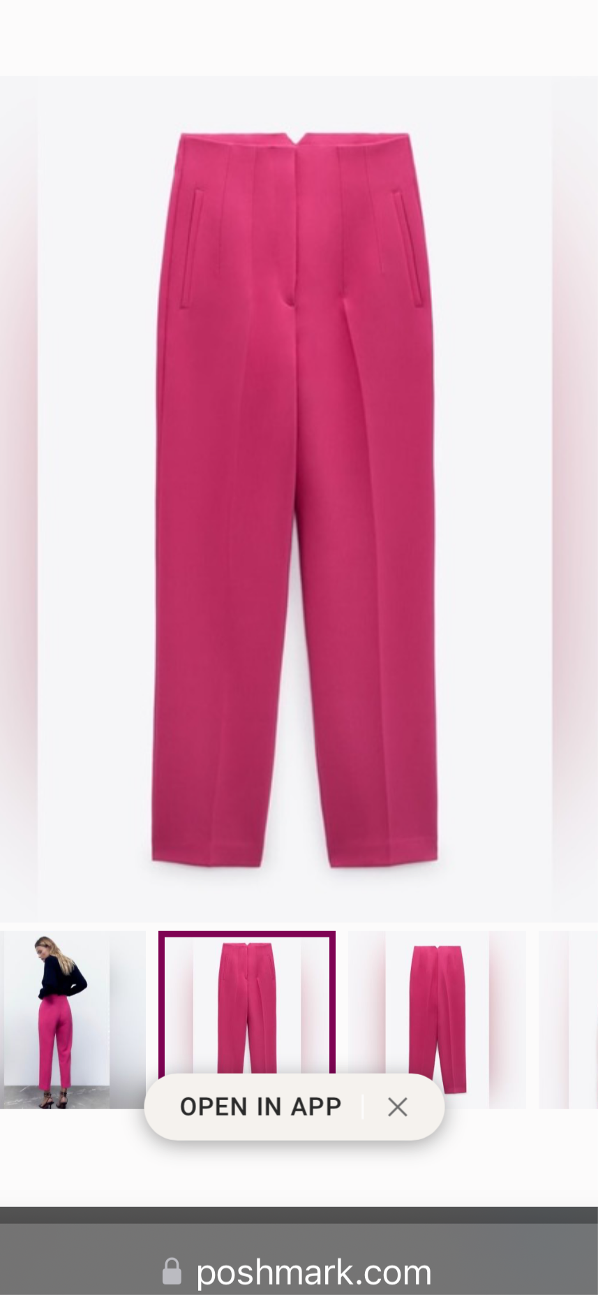 Pink Zara Dressing Pants