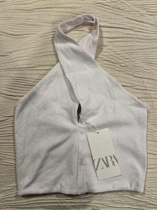 Zara White Halter Top