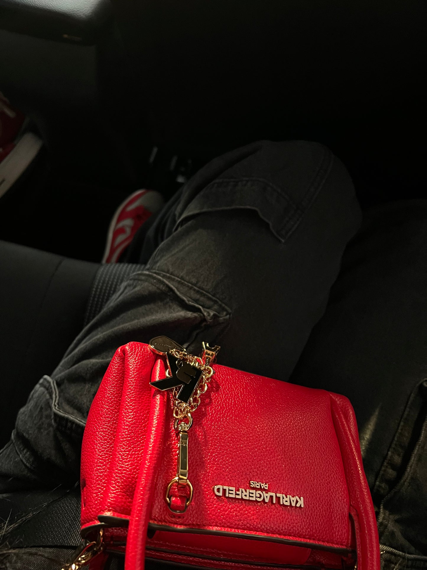 Red Karl Lagerfeld Mini handbag