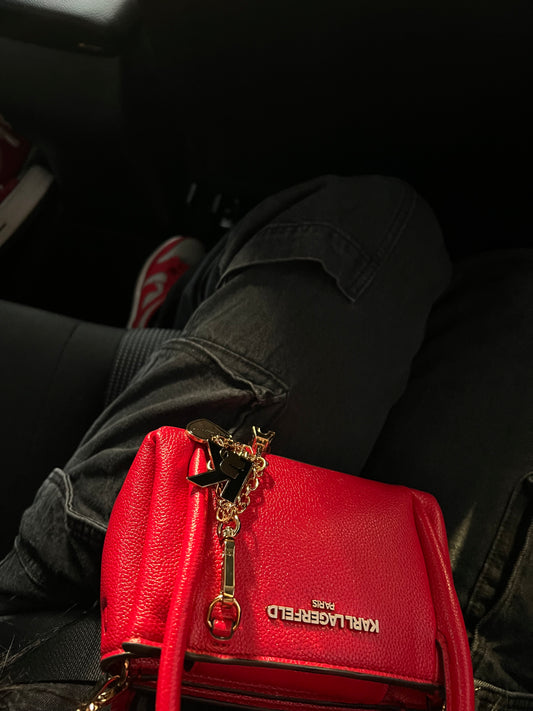 Red Karl Lagerfeld Mini handbag