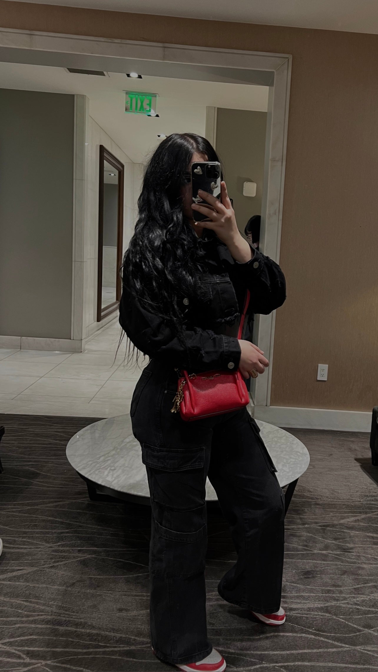 Red Karl Lagerfeld Mini handbag