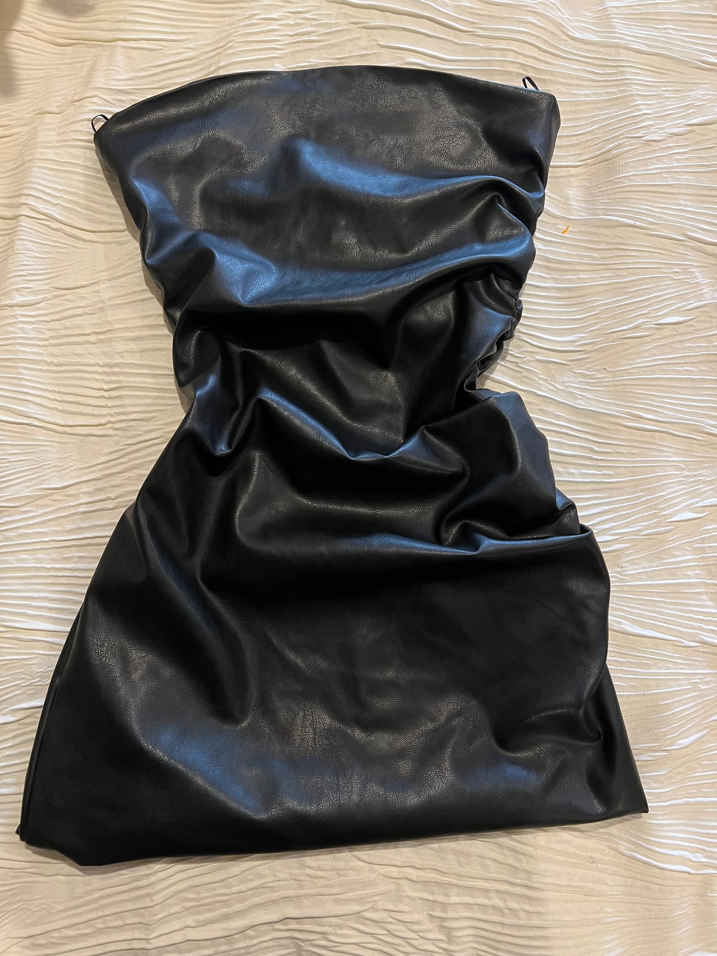 Zara Black Leather Dress