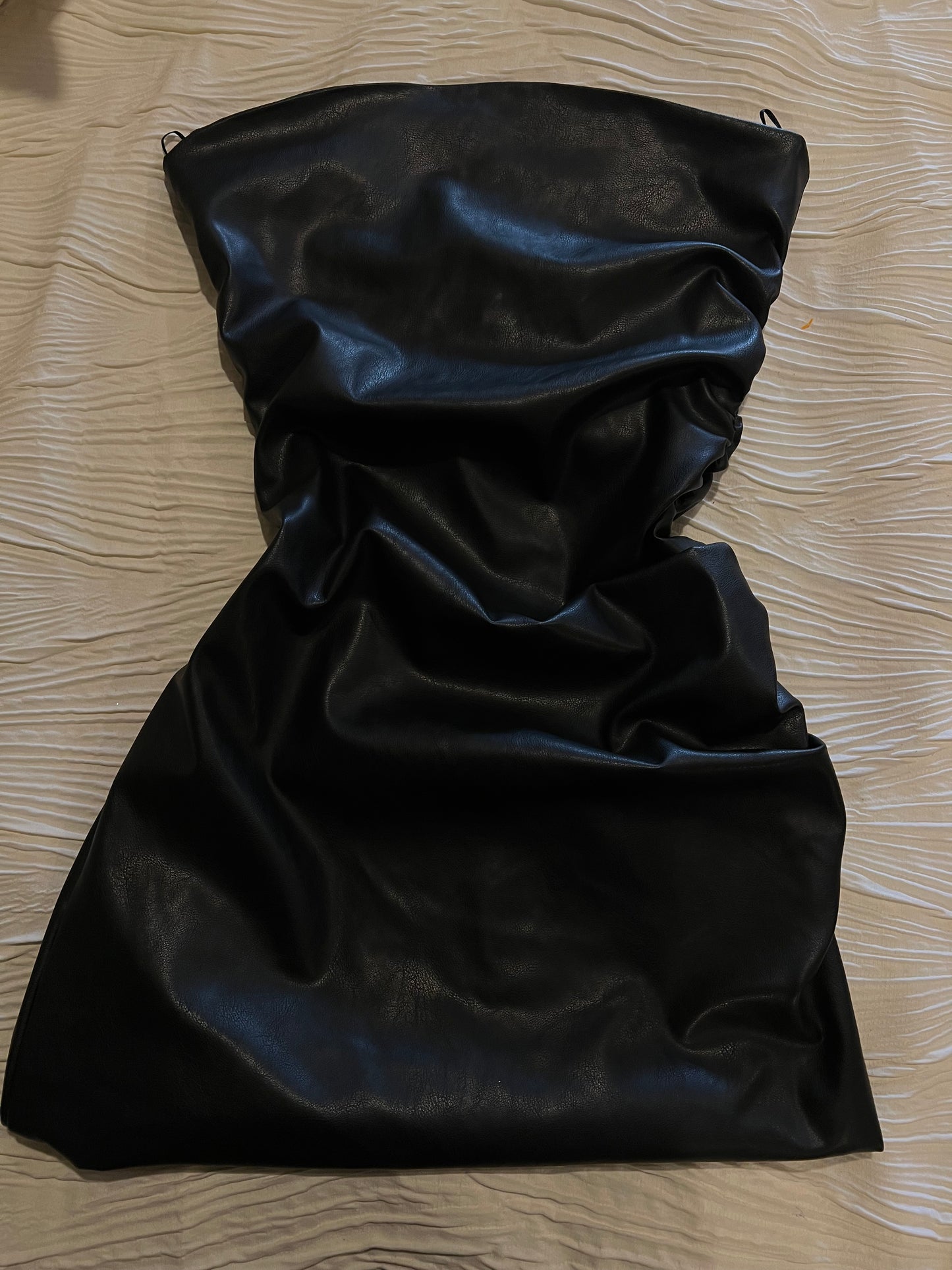 Zara Black Leather Dress