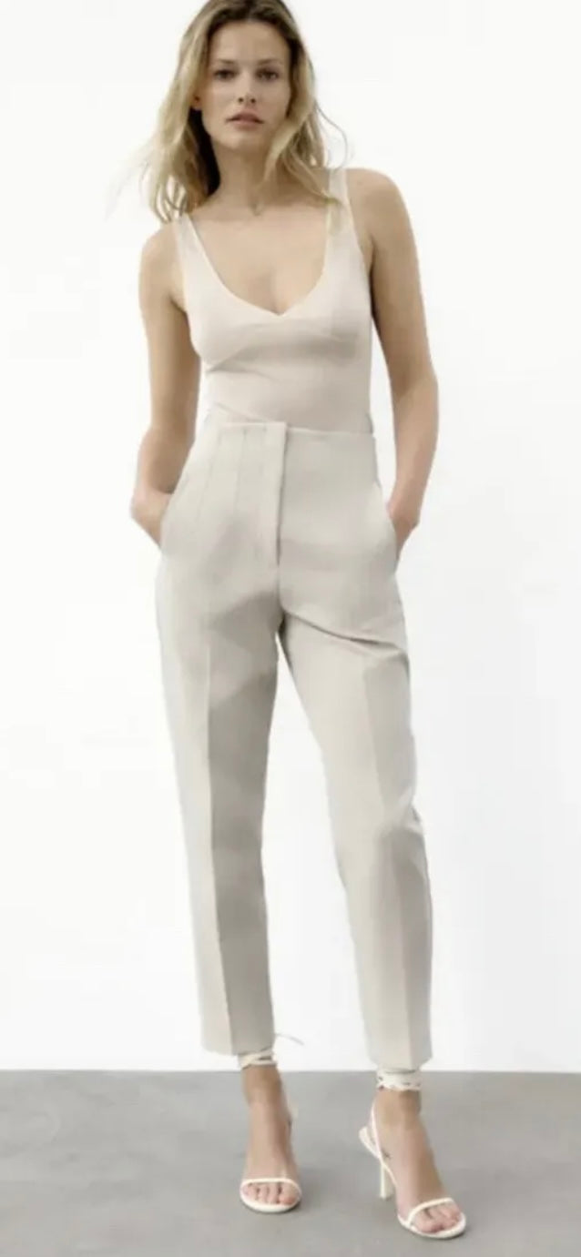 Zara Beige Dressing Pants