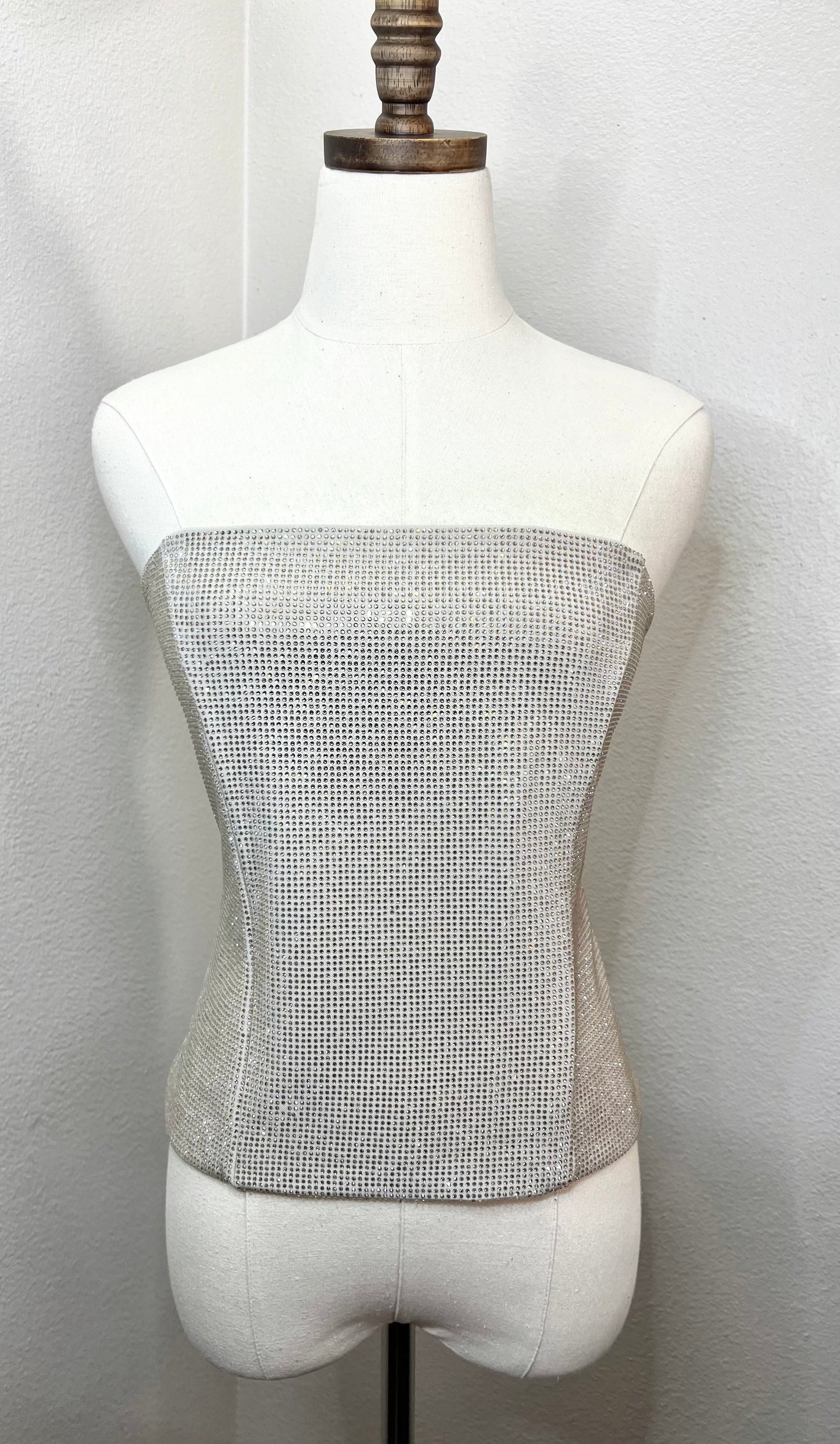 Silver Rhinestone Top