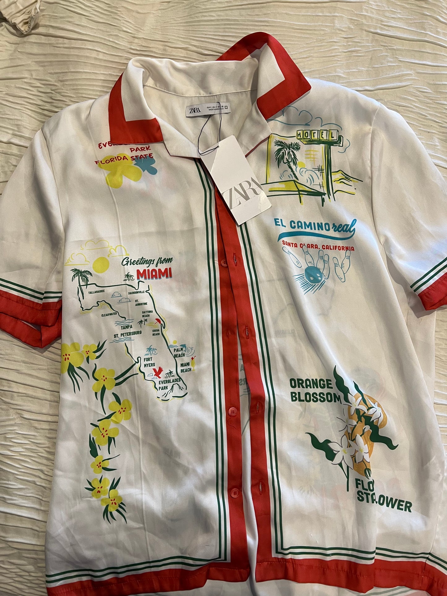 Zara Palm Beach Shirt