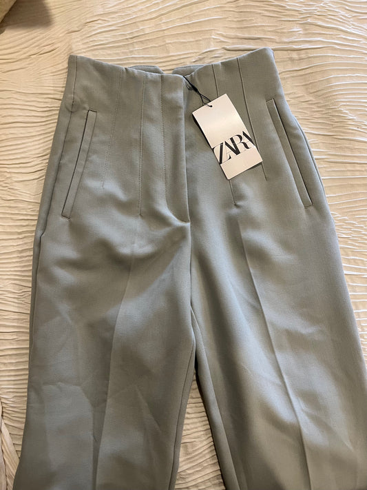 Zara Olive Light Green Dressing Pants