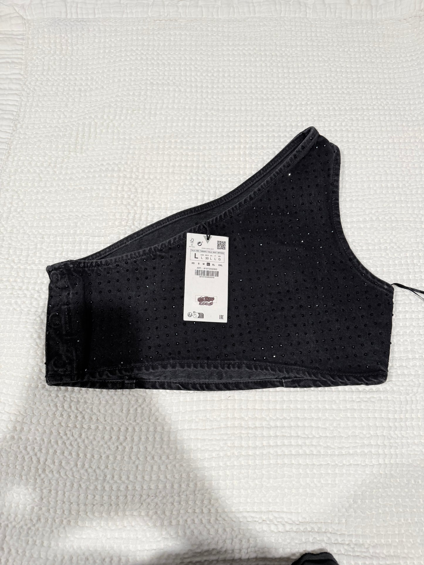 Zara Rhinestone top