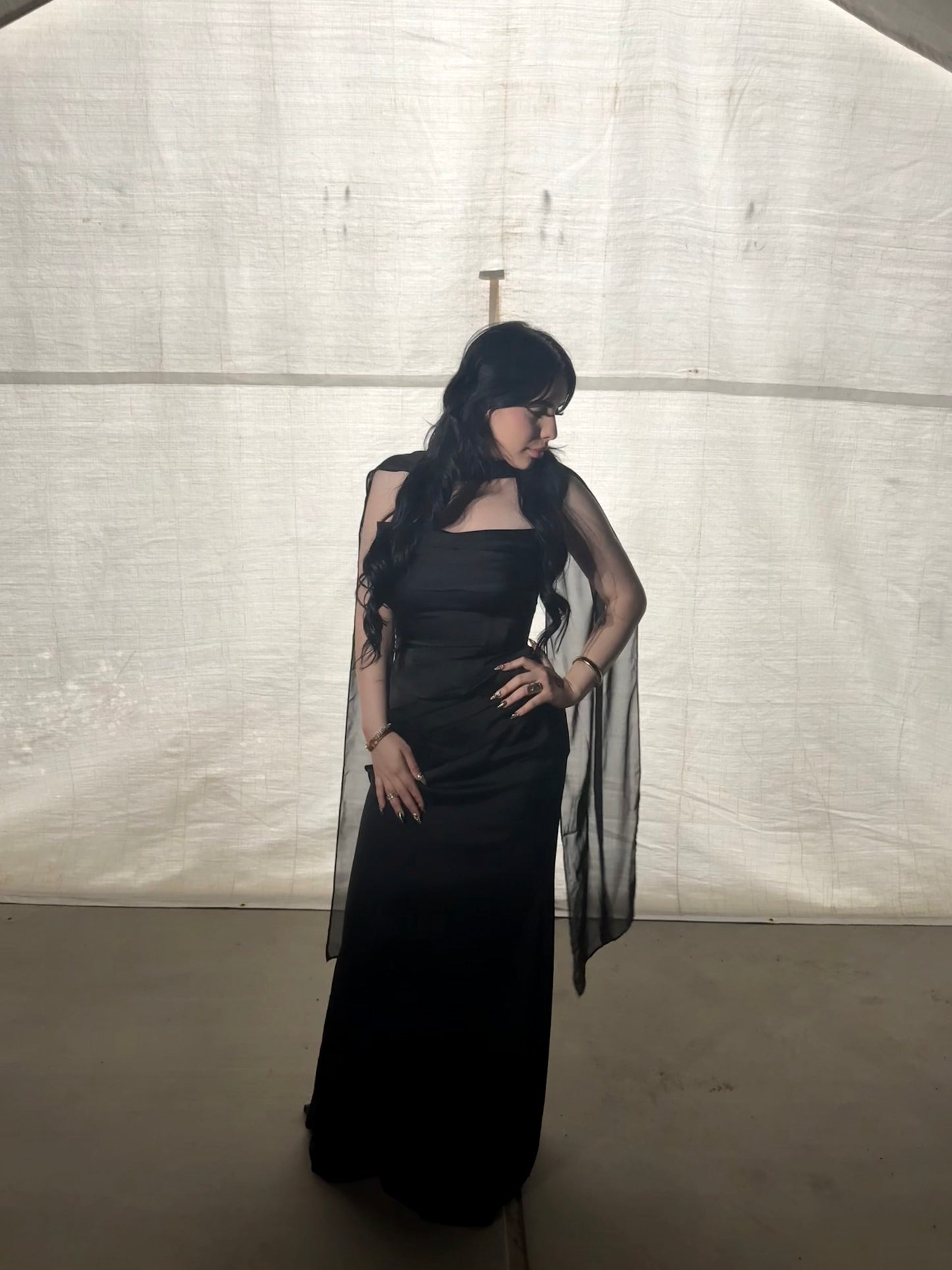 Azazie Black dress