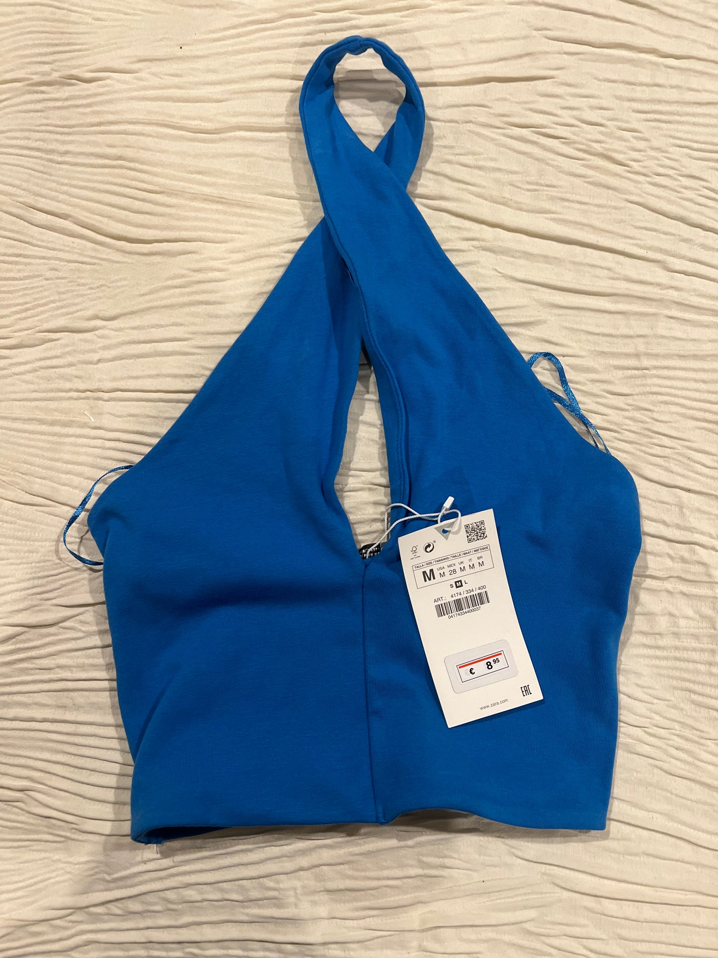 Zara Blue Halter Top