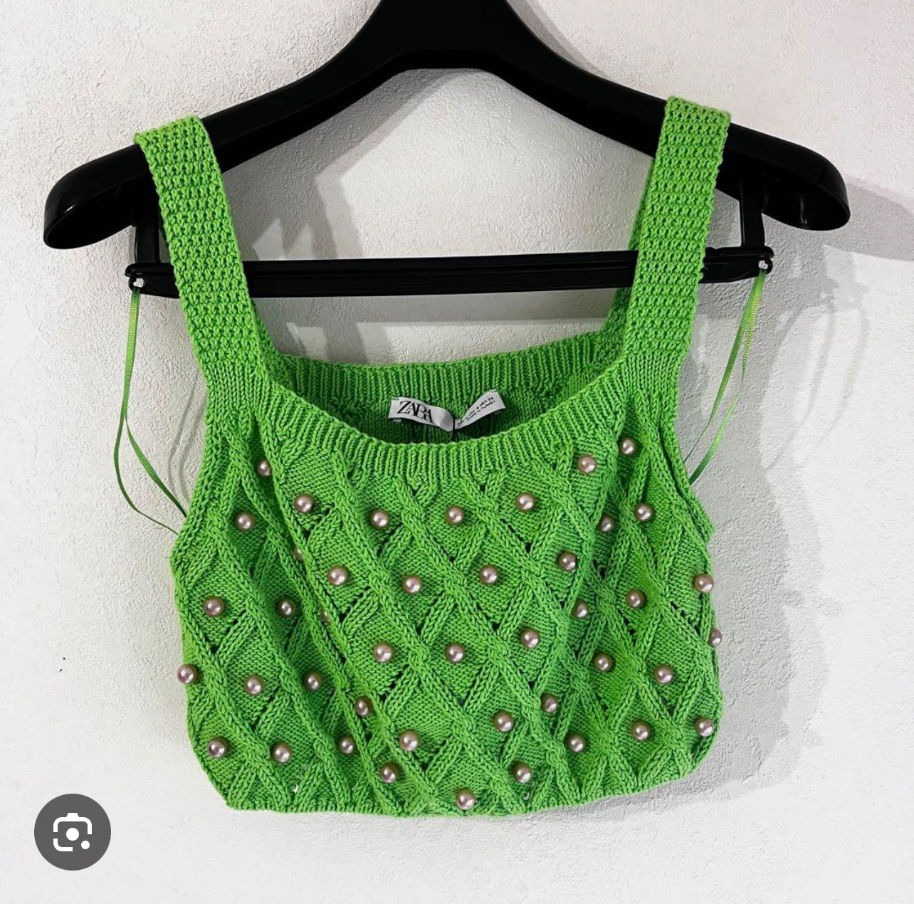 Zara Green Knit Top