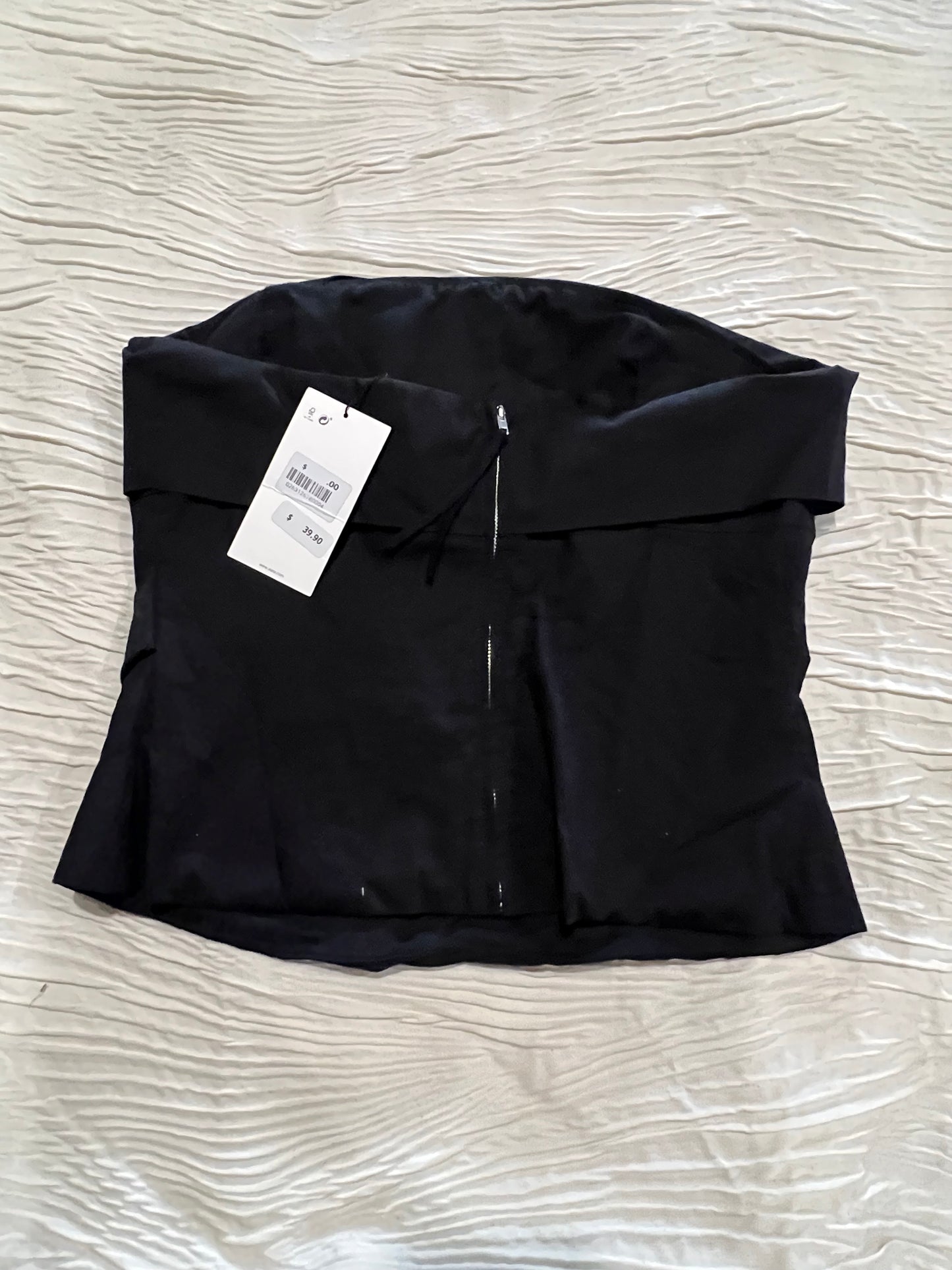 Zara Black Rouched Top