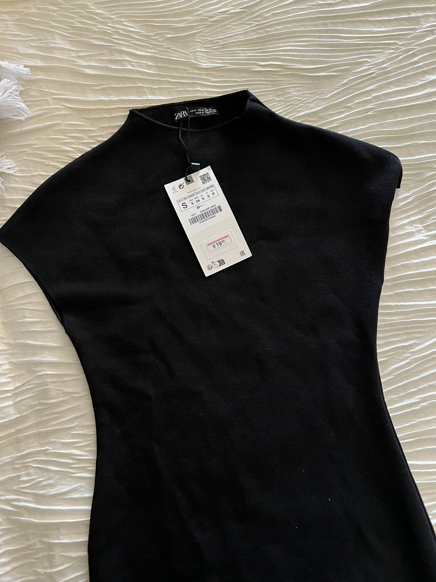 Zara Black Knit Body Dress