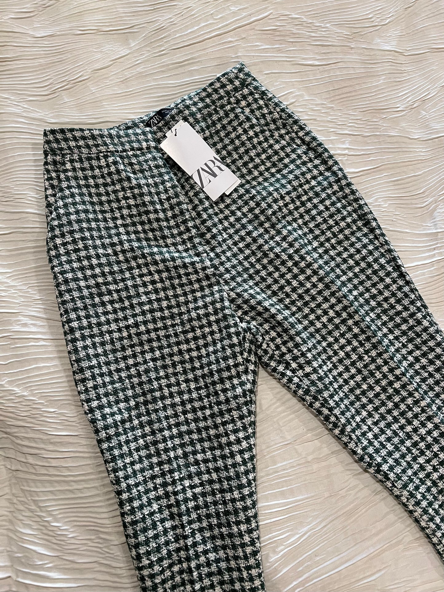 Zara Light Green Knit Dressing Pants